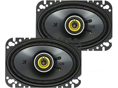 Kicker CS-Series 4x6-Inch Coaxial Speakers (86-06 Jeep Wrangler YJ & TJ)