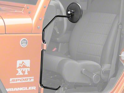 Kikbax Offroad Foot Pegs with Mirrors (07-18 Jeep Wrangler JK)