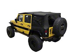 Premium Replacement Soft Top With Tinted Windows; Black Diamond (10-18 Jeep Wrangler JK 4-Door)
