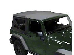 Premium Replacement Soft Top with Tinted Windows; Black Diamond (07-09 Jeep Wrangler JK 2-Door)