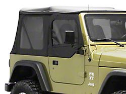 Premium Tinted Upper Door Skins; Black Diamond (97-06 Jeep Wrangler TJ)