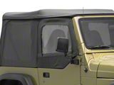 King 4WD Premium Upper Door Skins; Black Diamond (97-06 Jeep Wrangler TJ)