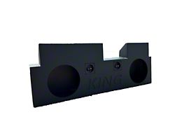 King Boxes 10-Inch Dual Upfire Sealed Subwoofer Box; Charcoal Sprayed Finish (20-25 Jeep Gladiator JT)