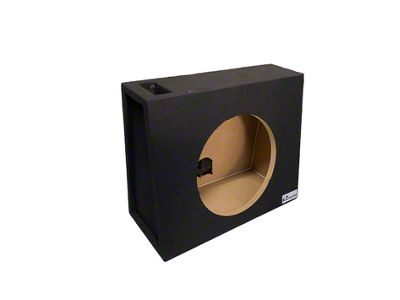 King Boxes 10-Inch Single Ported Wedge Style Truck Subwoofer Box; Charcoal Carpeting Finish (Universal; Some Adaptation May Be Required)