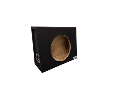 King Boxes 12-Inch Single Sealed Wedge Style Truck Subwoofer Box; Charcoal Carpeting Finish (Universal; Some Adaptation May Be Required)