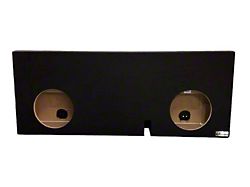 King Boxes 10-Inch Dual Behind-the-Seat Sealed Subwoofer Box; Black Carpeting Finish (05-23 Tacoma Double Cab)