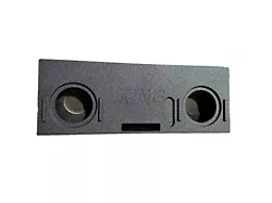 King Boxes 10-Inch Dual Behind-the-Seat Ported Subwoofer Box; Charcoal Sprayed Finish (14-21 Tundra CrewMax)