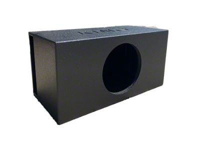 King Boxes 12-Inch Single SPL Side Ported Subwoofer Box; Charcoal Sprayed Finish (Universal; Some Adaptation May Be Required)
