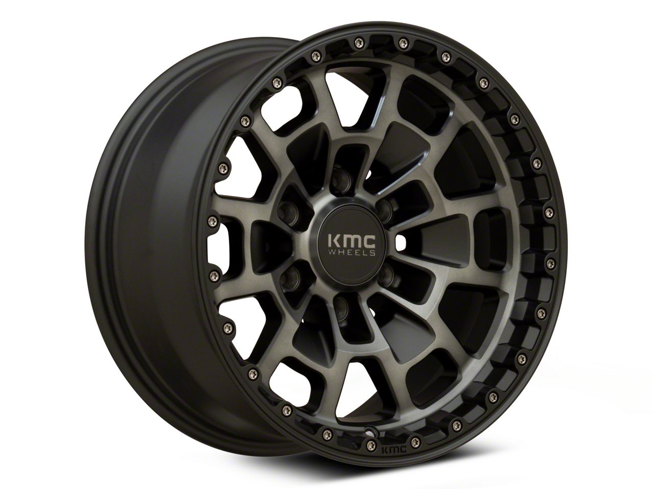 KMC Toyota 4-Runner Summit Satin Black with Gray Tint 6-Lug