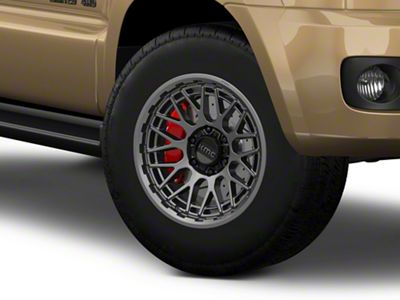 KMC Technic Anthracite 6-Lug Wheel; 17x8.5; 0mm Offset (03-09 4Runner)