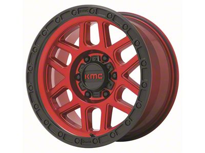 KMC Mesa Candy Red with Black Lip 6-Lug Wheel; 20x9; 18mm Offset (04-15 Titan)