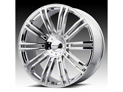 KMC D2 Chrome 6-Lug Wheel; 22x9.5; 35mm Offset (05-21 Frontier)