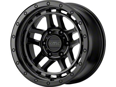 KMC Recon Satin Black 6-Lug Wheel; 18x8.5; 18mm Offset (05-21 Frontier)