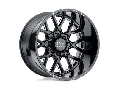 KMC Slide Gloss Black 6-Lug Wheel; 24x9.5; 25mm Offset (05-21 Frontier)
