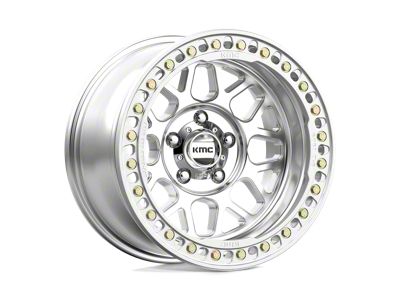 KMC Grenade Crawl Beadlock Machined 6-Lug Wheel; 17x8.5; 0mm Offset (05-15 Tacoma)