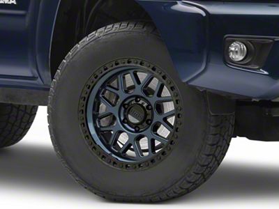 KMC GRS Midnight Blue with Gloss Black Lip 6-Lug Wheel; 17x9; 18mm Offset (05-15 Tacoma)