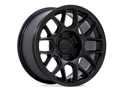 KMC Hatchet Matte Black 6-Lug Wheel; 17x8.5; 25mm Offset (05-15 Tacoma)