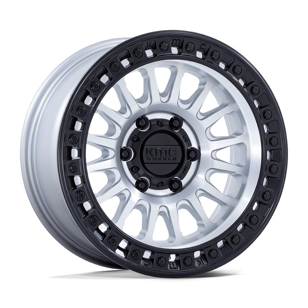 KMC Tacoma IMS Machined with Black Lip 6-Lug Wheel; 17x8.5