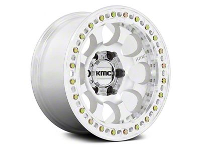 KMC Riot Beadlock Machined 6-Lug Wheel; 17x9; -38mm Offset (05-15 Tacoma)