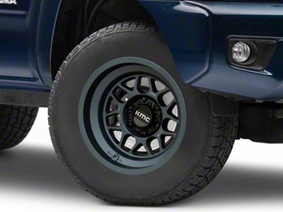 KMC Terra Metallic Blue 6-Lug Wheel; 17x8.5; 0mm Offset (05-15 Tacoma)