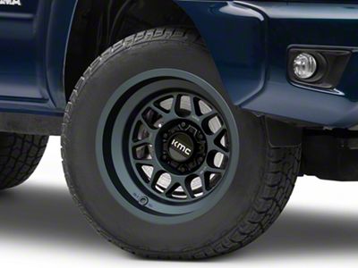 KMC Terra Metallic Blue 6-Lug Wheel; 18x8.5; -10mm Offset (05-15 Tacoma)