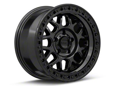 KMC GRS Midnight Blue with Gloss Black Lip 5-Lug Wheel; 17x9; 18mm Offset (07-13 Tundra)