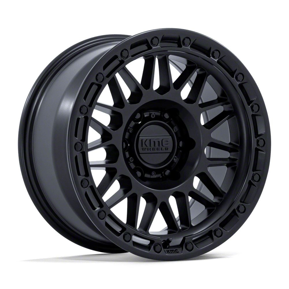 KMC Toyota 4-Runner Attack Matte Black 6-Lug Wheel; 17x8.5; 0mm