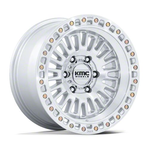 KMC Toyota 4-Runner Aztec Gloss Silver with Machined Face 6-Lug KMC Toyota 4-Runner Aztec Gloss Silver with Machined Face 6-Lug