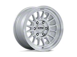 KMC Impact FFT Gloss Silver with Machined Face 6-Lug Wheel; 17x8.5; 0mm Offset (16-23 Tacoma)