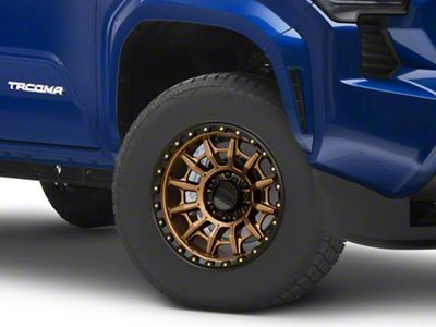 KMC Carnage Matte Bronze with Black Lip 6-Lug Wheel; 17x9; 0mm Offset (24-25 Tacoma)