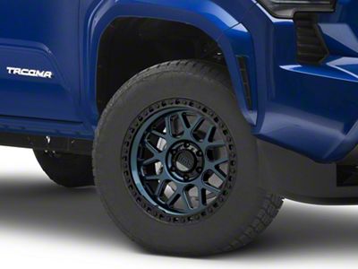 KMC GRS Midnight Blue with Gloss Black Lip 6-Lug Wheel; 18x9; 18mm Offset (24-25 Tacoma)