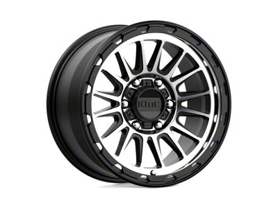 KMC Impact Satin Black Machined 6-Lug Wheel; 17x9; 18mm Offset (24-25 Tacoma)