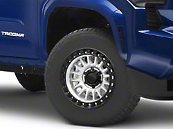 KMC IMS Machined with Matte Black Lip 6-Lug Wheel; 17x8.5; -10mm Offset (24-26 Tacoma)