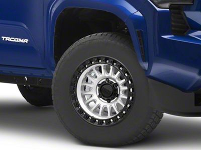 KMC IMS Machined with Matte Black Lip 6-Lug Wheel; 17x8.5; -10mm Offset (24-25 Tacoma)