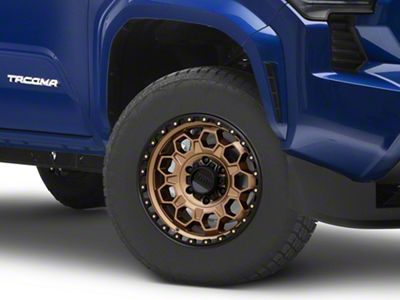 KMC Trek Matte Bronze with Black Lip 6-Lug Wheel; 17x9; 0mm Offset (24-25 Tacoma)