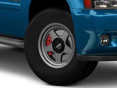 KMC Lobo Matte Anthracite 6-Lug Wheel; 17x8.5; -10mm Offset (25-26 4Runner)