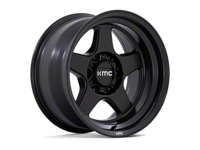 KMC Lobo Matte Black 6-Lug Wheel; 17x8.5; -10mm Offset (25-26 4Runner)