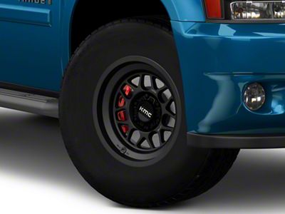 KMC Terra Satin Black 6-Lug Wheel; 17x9; -38mm Offset (25-26 4Runner)