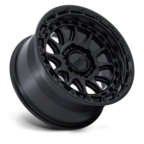 KMC Toyota 4-Runner Aztec Matte Black with Gloss Black Lip 6-Lug