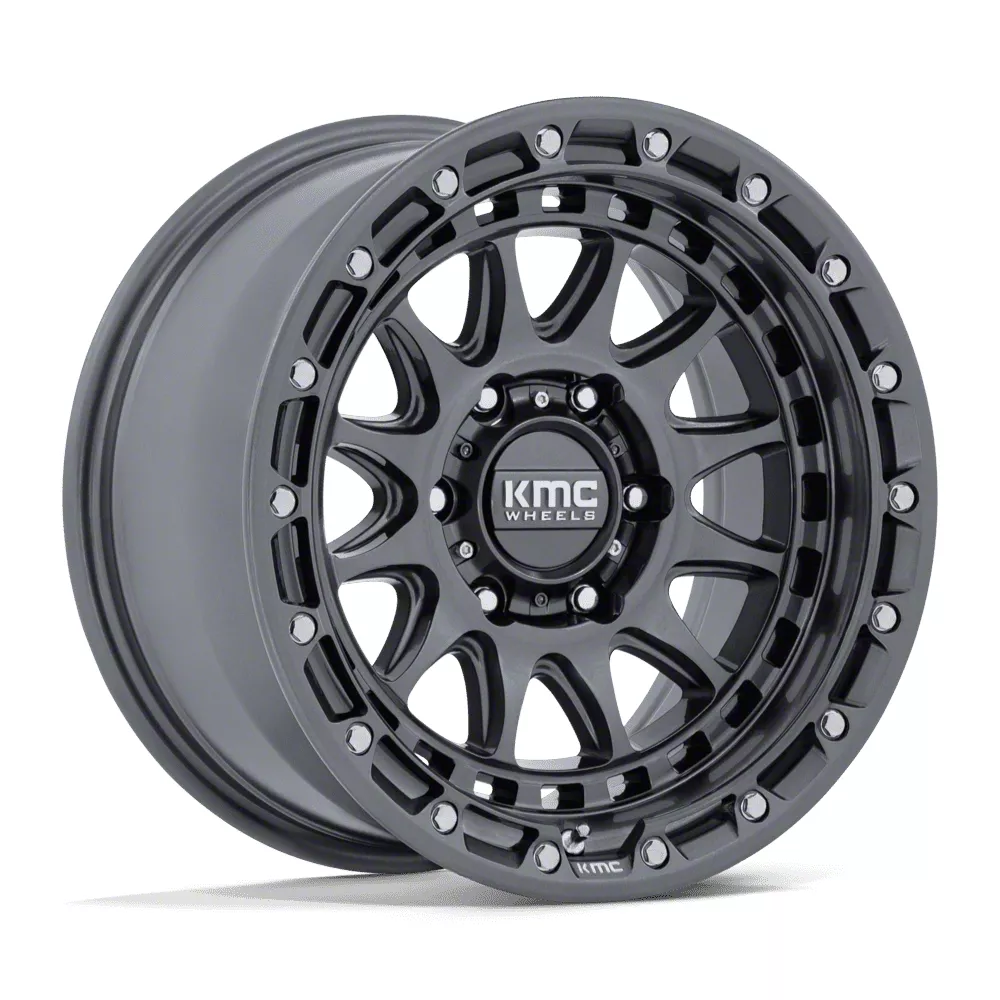 KMC Toyota 4-Runner Crux Gloss Gunmetal 6-Lug Wheel; 17x8.5; 25mm