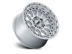 KMC Crux Gloss Silver with Machined Face 6-Lug Wheel; 17x8.5; 25mm Offset (25-26 4Runner)