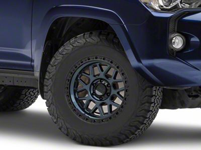 KMC GRS Midnight Blue with Gloss Black Lip 6-Lug Wheel; 17x8.5; 0mm Offset (10-24 4Runner)