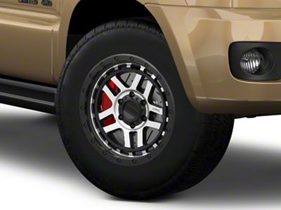 KMC Recon Satin Black Machined 6-Lug Wheel; 17x8.5; 18mm Offset (03-09 4Runner)
