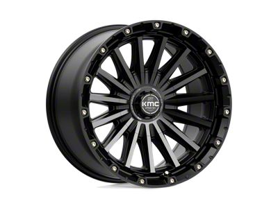 KMC Signal Satin Black with Gray Tint 6-Lug Wheel; 20x9; 0mm Offset (10-24 4Runner)