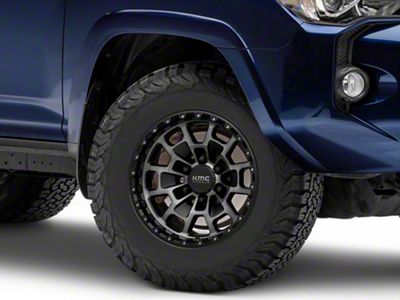 KMC Summit Satin Black with Gray Tint 6-Lug Wheel; 17x8.5; 0mm Offset (10-24 4Runner)