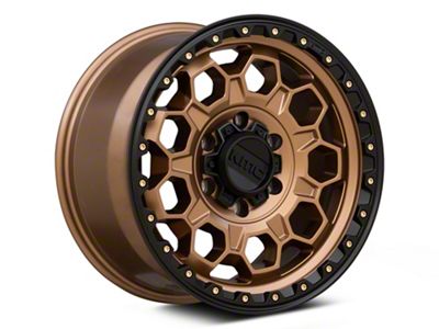 KMC Trek Matte Bronze with Black Lip 6-Lug Wheel; 17x9; 18mm Offset (03-09 4Runner)
