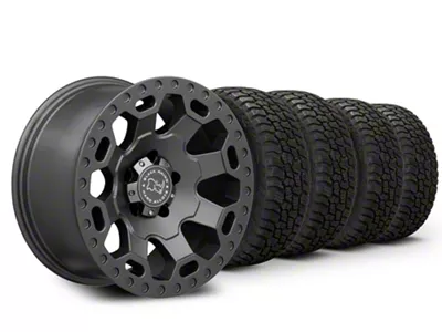 17x9 Black Rhino Warlord & 35in Mickey Thompson All-Terrain Baja Boss A/T Tire Package (20-25 Jeep Gladiator)