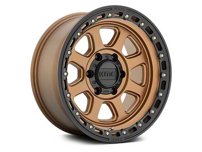 KMC Chase Matte Bronze with Black Lip 6-Lug Wheel; 20x9; 0mm Offset (22-25 Bronco Raptor)