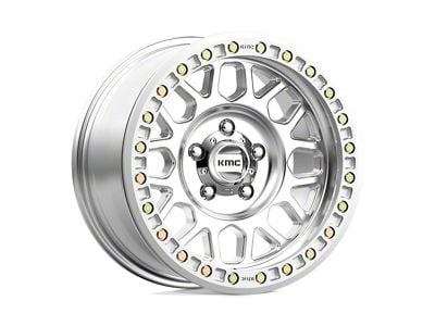 KMC Grenade Desert Beadlock Machined 6-Lug Wheel; 20x9; -12mm Offset (21-25 Bronco, Excluding Raptor)