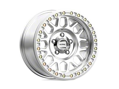 KMC Grenade Desert Beadlock Machined 6-Lug Wheel; 17x8.5; 0mm Offset (21-25 Bronco, Excluding Raptor)